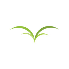 grass simple symbol vector