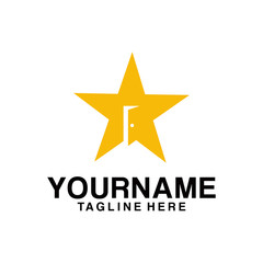 Star logo template. Star vector icon