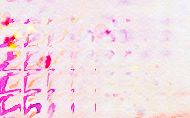 Large watercolor paint strokes on canvas. Simple modern art drawing. Multicolored background in oil painting style. Energy of bright colors. Hand made acrylic abstraction. Surreal impressionism print.