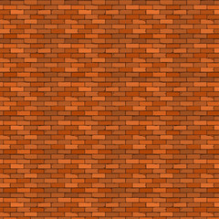 Seamless colorful brick pattern on brown background.