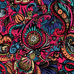 Fototapeta na wymiar Textile Paisley pattern