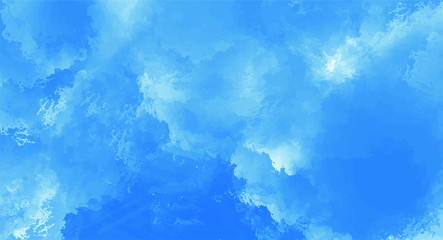 Blue watercolor background for your design, watercolor background concept, vector.