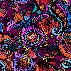Fototapeta premium Textile Paisley pattern