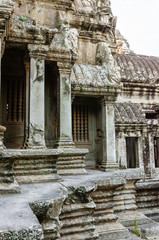 Inside Area of Angkor Wat is The One of World's Heritage at Siem Reap Province, Cambodia.