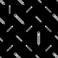 Pencil Icon, Pencil Seamless Pattern