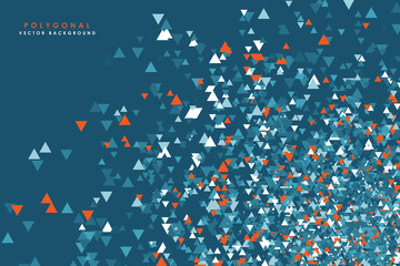 Abstract geometric triangle background