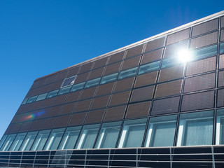 Solar panel collection energy from suna nd convert to electricity