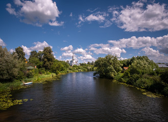 Fototapeta na wymiar Summer in Russia. Russian field. Russian province. Cities of the golden ring. Suzdal.