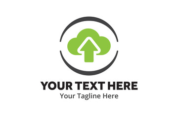 unique upload download simple logo creative design in flat style with color . download upload logo creative design for identity and apps