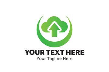 unique upload download simple logo creative design in flat style with color . download upload logo creative design for identity and apps