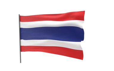 Fototapeta na wymiar Flag of Thailand