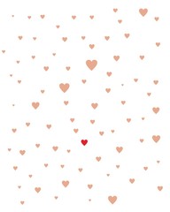 valentines day background with hearts