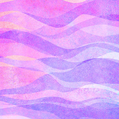 Watercolor transparent wave colorful background. Watercolour hand painted waves illustration