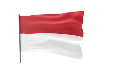 Obraz premium Flag of Indonesia