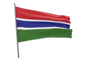Fototapeta na wymiar Flag of Gambia