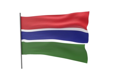 Fototapeta na wymiar Flag of Gambia