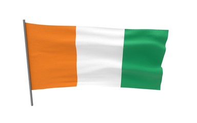 Obraz premium Flag of Cote dlvoire
