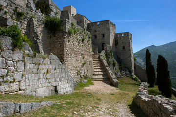Fototapeta na wymiar Klis fortification where Game of Thrones was filmed in Croatia