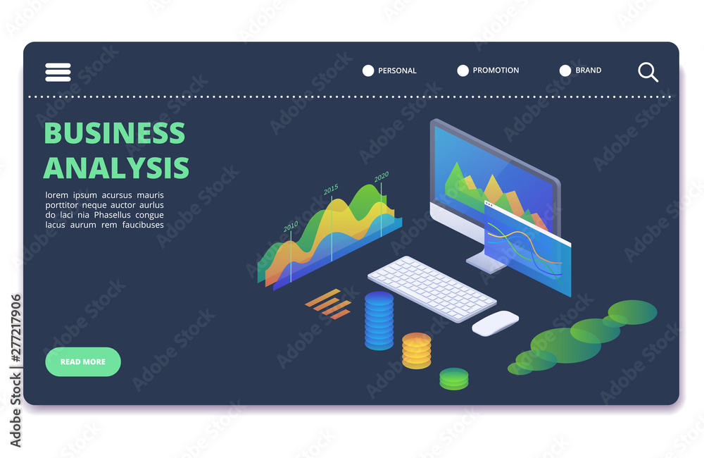 Poster Business statistics charts, diagrams vector concept. Financial analytics banner template. Analytics data diagram, chart finance and financial infographic illustration