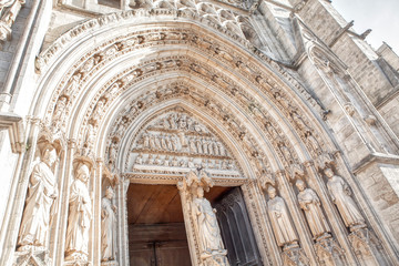 entrance of Saint Andre Cathedral de Bordeaux