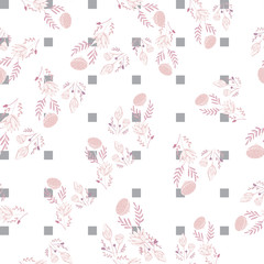 Japanese template with japanese flowers lotus for decorative design. Fabric pattern. Beautiful vector background.