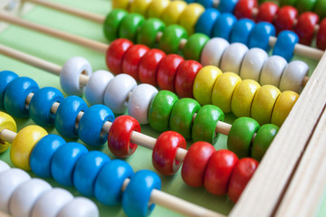 Colorful wooden abacus.