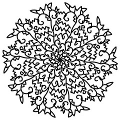 Round shape mandala