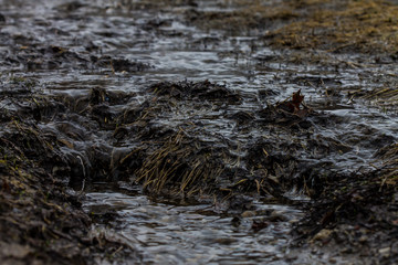 mini water fall in mini river