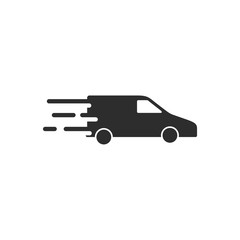 Truck Car icon template black color editable. Delivery Truck symbol vector sign isolated on white background. Simple logo vector illustration for graphic and web design.