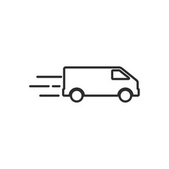 Truck Car icon template black color editable. Delivery Truck symbol vector sign isolated on white background. Simple logo vector illustration for graphic and web design.