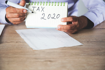 man written tax 2020