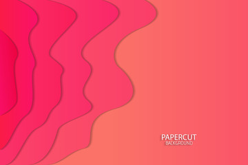 Minimal abstract paper art background, vector