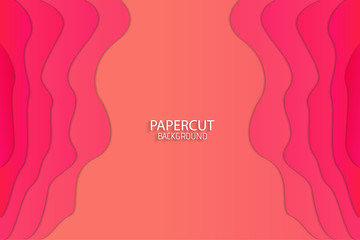 Minimal abstract paper art background, vector
