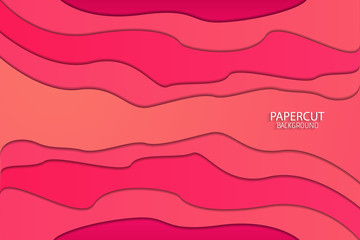 Minimal abstract paper art background, vector