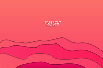 Minimal abstract paper art background, vector