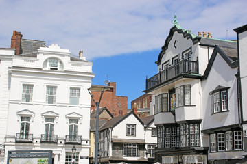 Fototapeta premium Exeter Cathedral Close, Devon