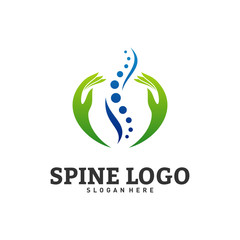 Spine Care logo design concept vector. Chiropractic logo template. Medical Spine Logo vector