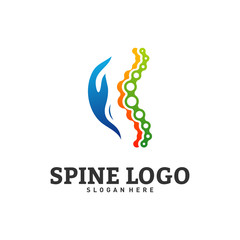 Spine Care logo design concept vector. Chiropractic logo template. Medical Spine Logo vector
