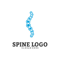 Fototapeta premium Spine logo design concept vector. Chiropractic logo template. Medical Spine Logo vector