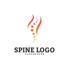 Spine logo design concept vector. Chiropractic logo template. Medical Spine Logo vector