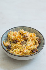 Turkish Carrot Salad with Roasted Walnut / Tarator with Yogurt.