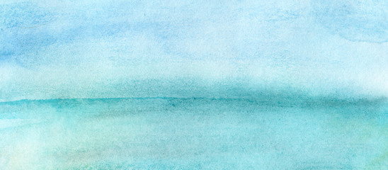 Watercolor Abstract Beach