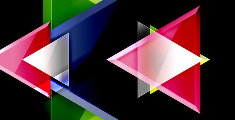 Triangle abstract background