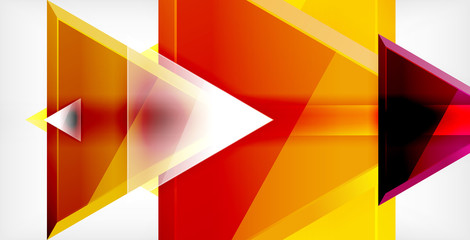 Dynamic triangle composition abstract background