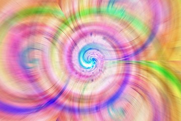 abstract fractal background, wallpaper with a curved digital colorful spiral