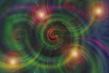 abstract fractal background, wallpaper with a curved digital colorful spiral