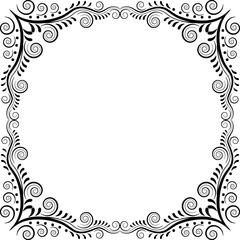 isolated vintage frame