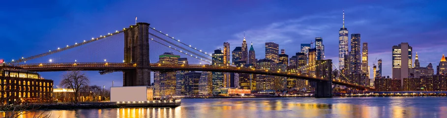 Selbstklebende Fototapete Brooklyn Bridge Brooklyn-Brücke New York