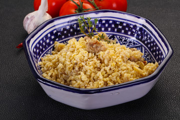 Bulgur with meat