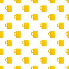 Mug con. Flat illustration of mug vector pattern seamless vector repeat for any web design